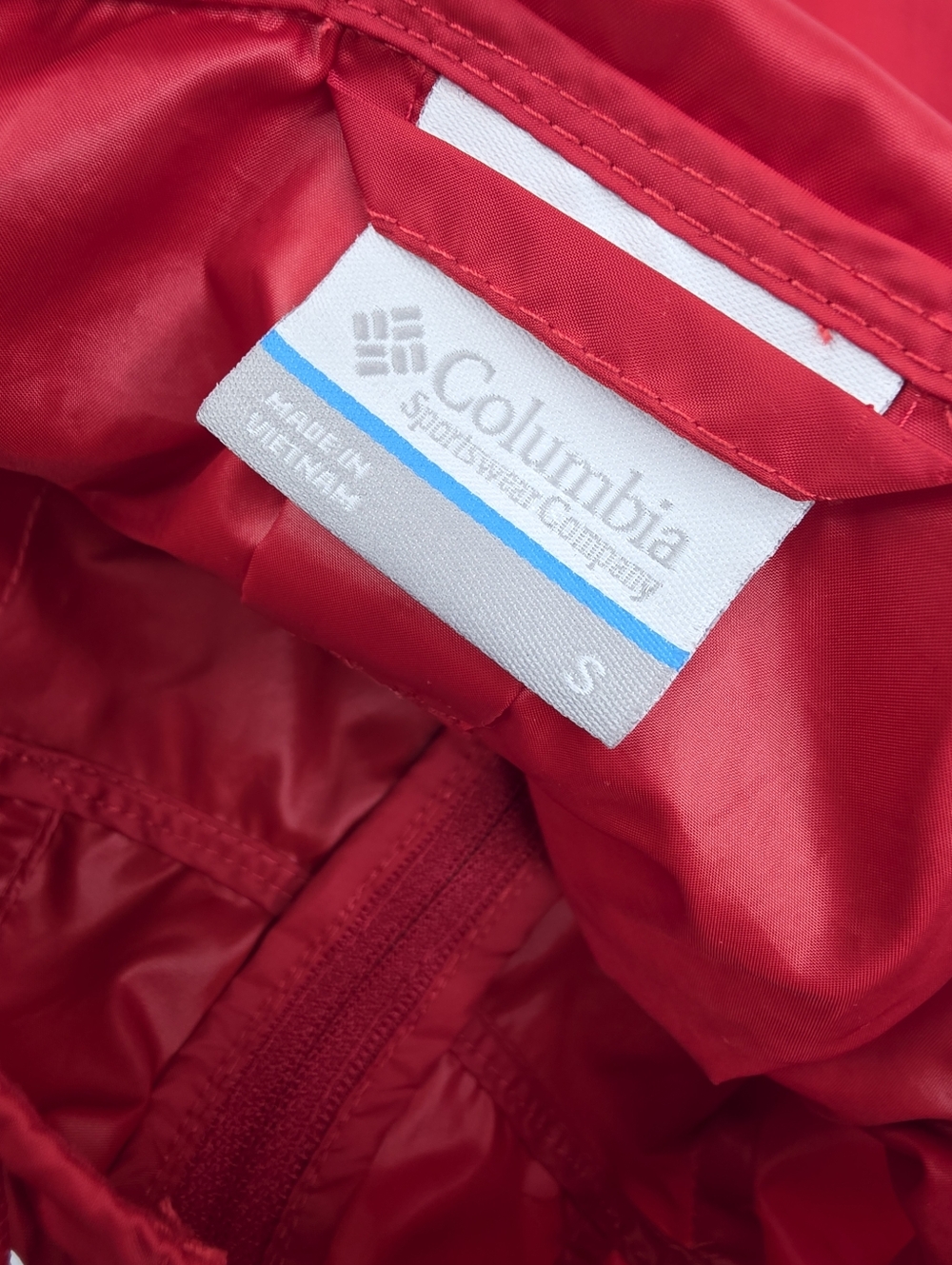 Columbia Women's St Cloud State University Red Windbreaker Size Small AL-3535 - Picture 10 of 11